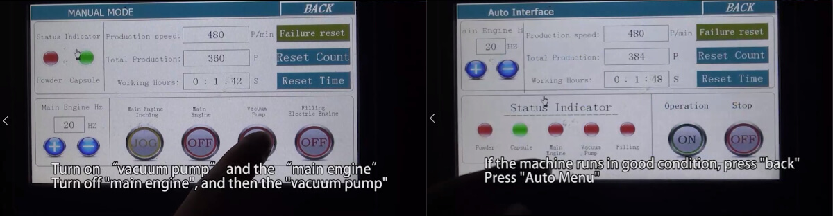 How to Adjust the Parts to Change the Filling Volume