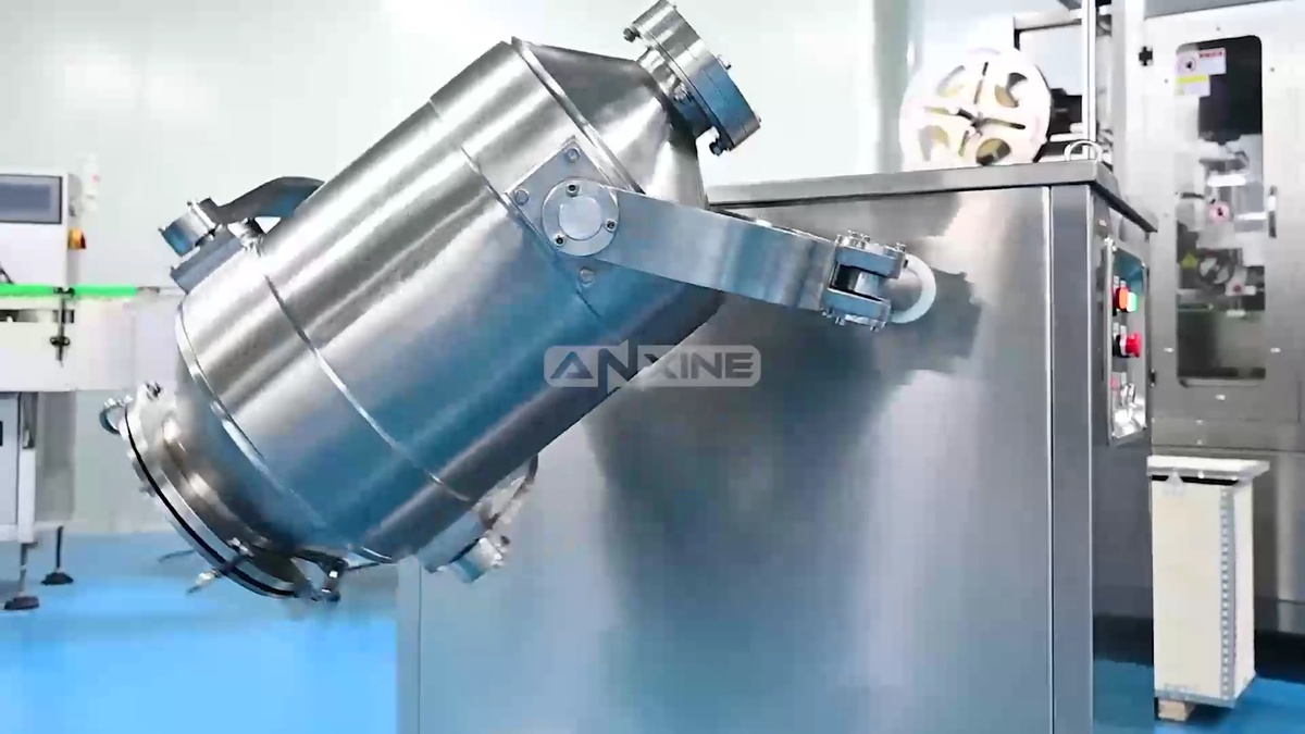 SH Series 3D Powder Mixer Operation