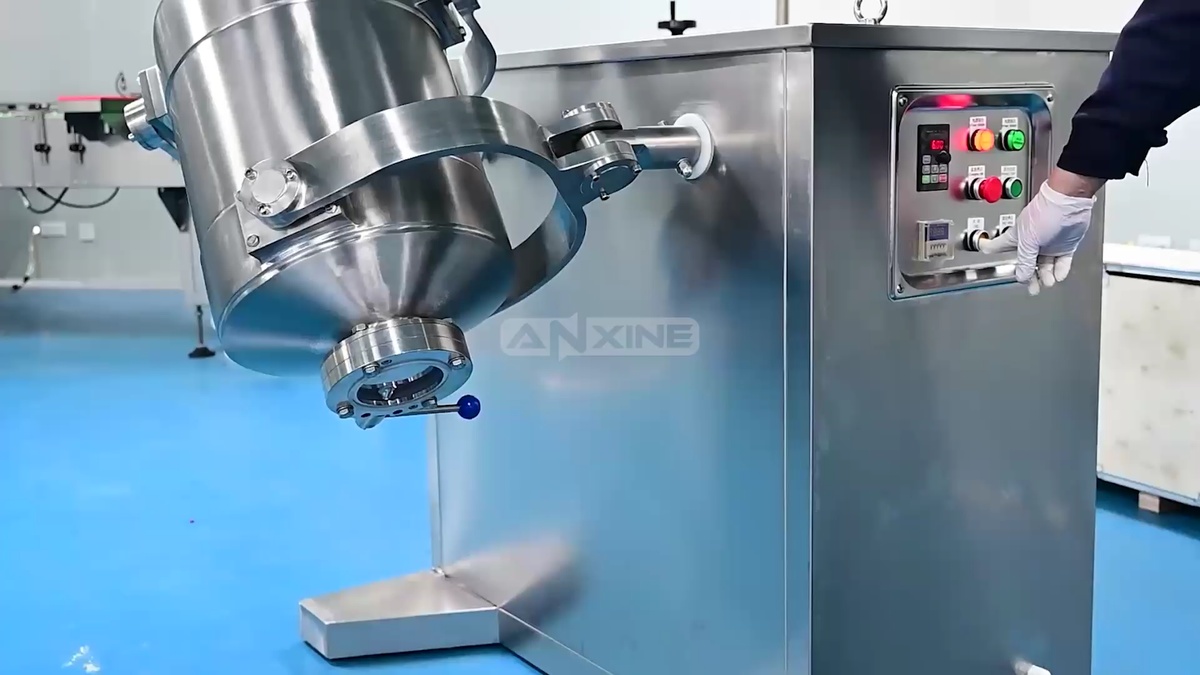 SH Series 3D Powder Mixer Operation