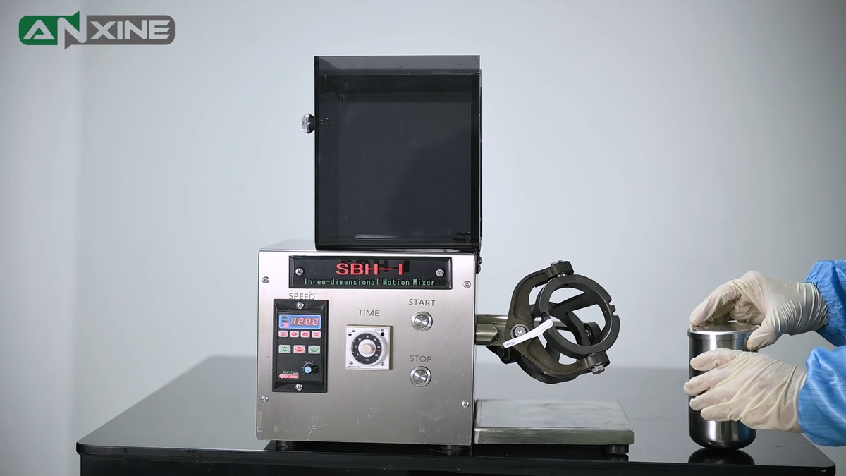 SBH-I 3D Powder Mixer Operation