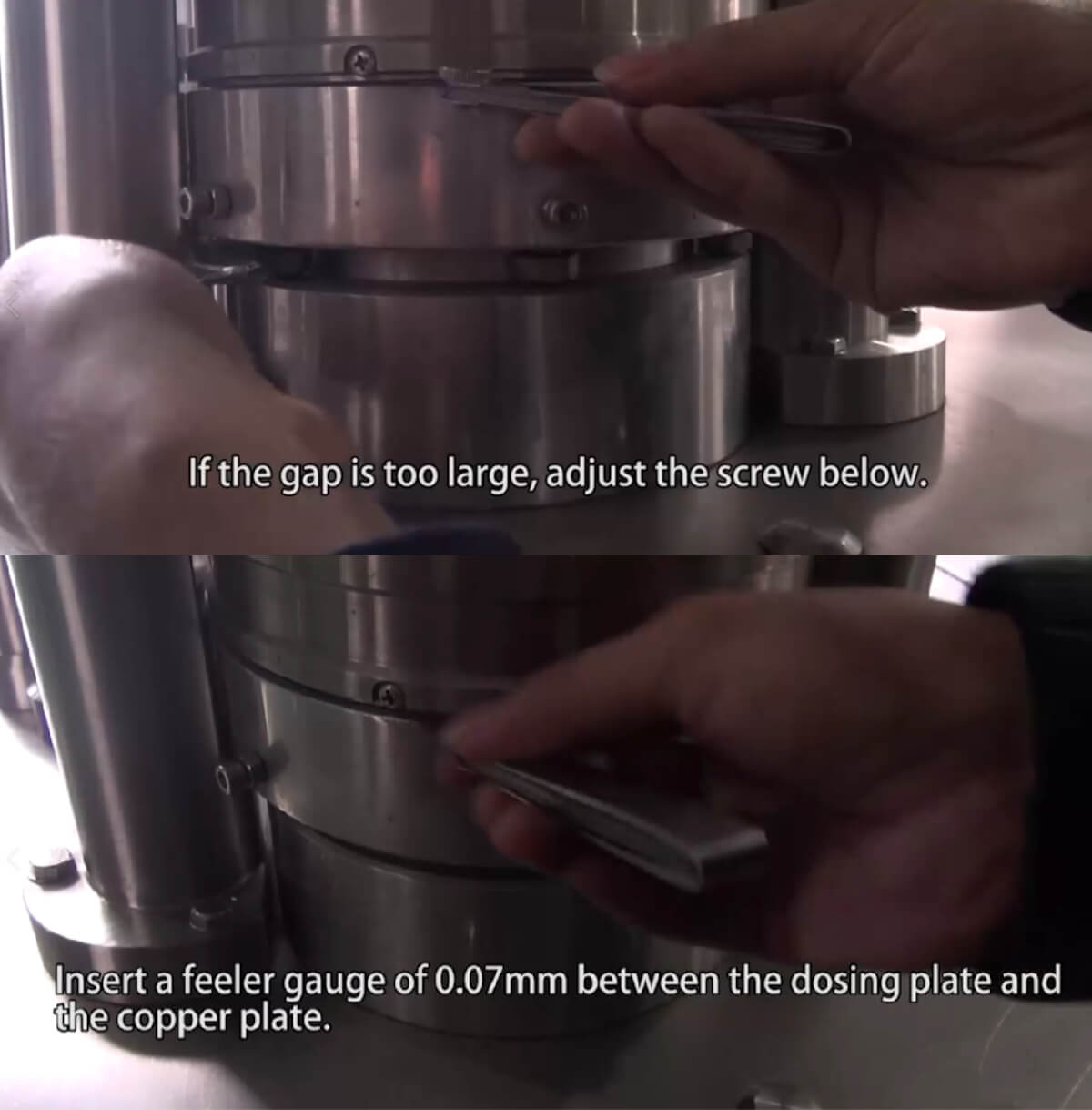 How to Adjust the Parts to Change the Filling Volume