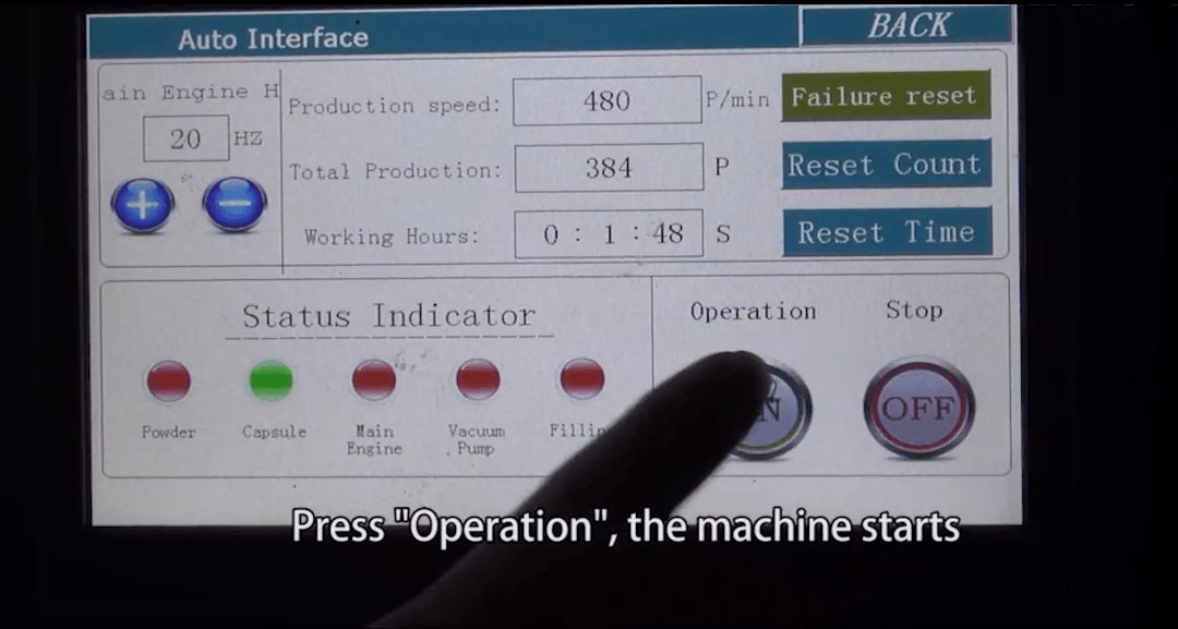 How to Adjust the Parts to Change the Filling Volume
