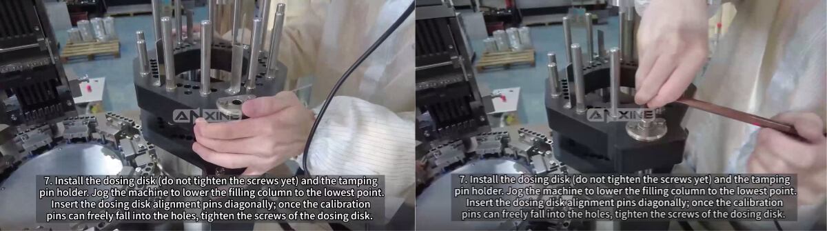 How to Install the Part for Dosing and Locking?