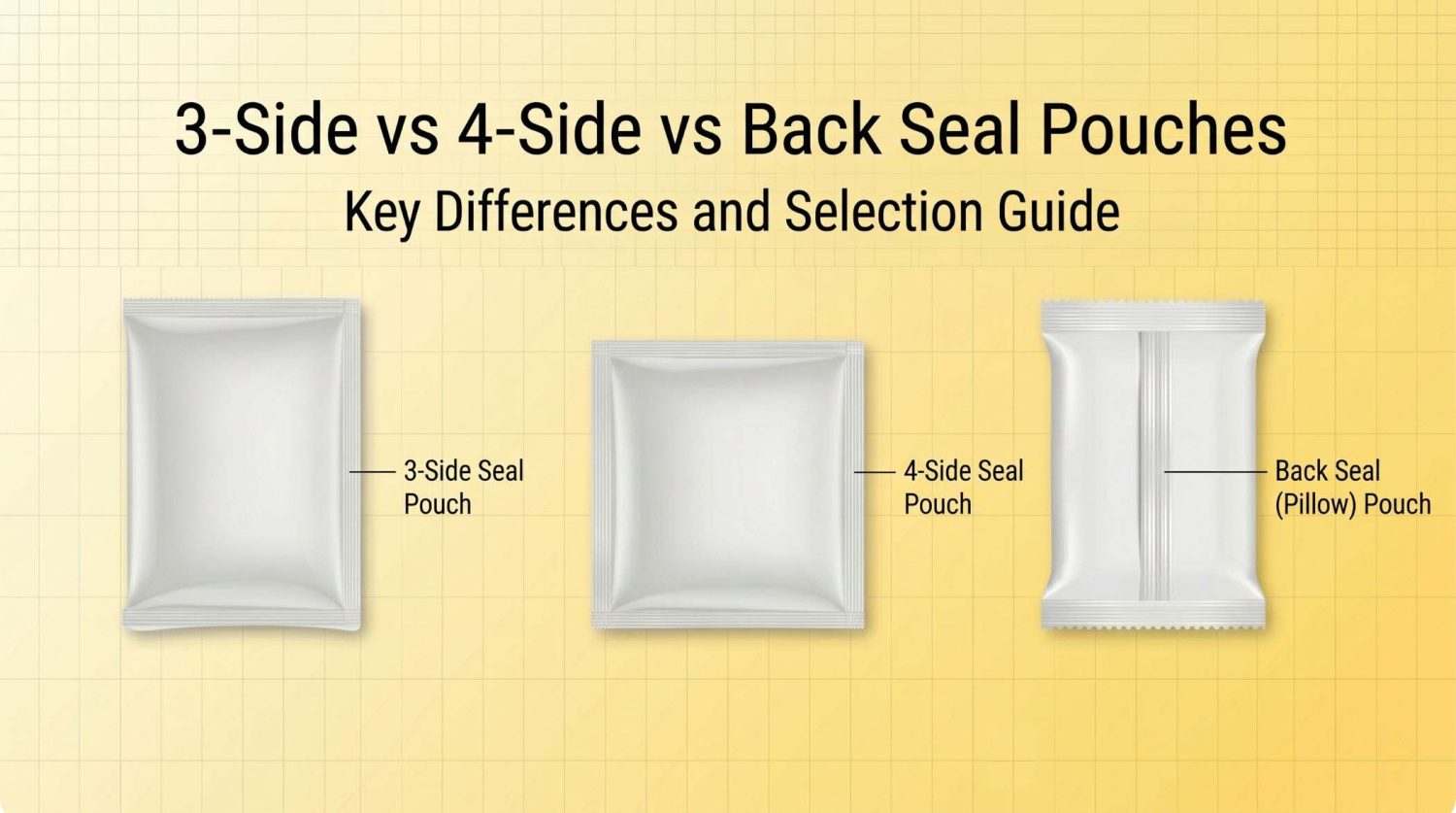 3-Side vs 4-Side vs Back Seal Pouches