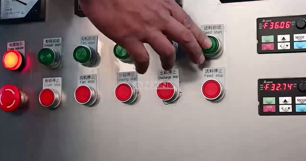 CF-15 Powder Grinder Operation