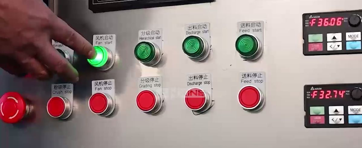 CF-15 Powder Grinder Operation