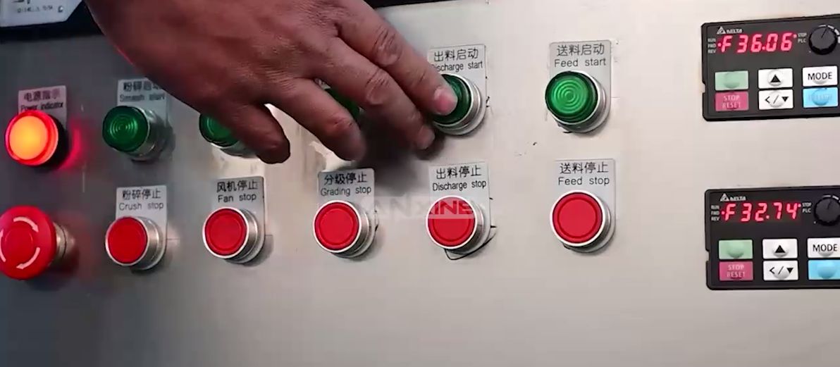 CF-15 Powder Grinder Operation