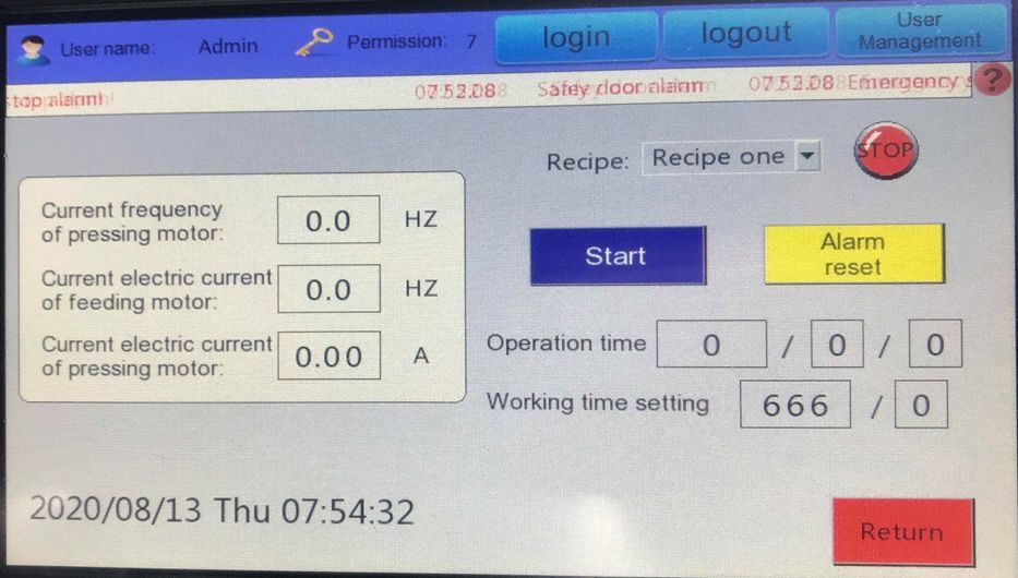 CZK Series Touchscreen Operating Procedures