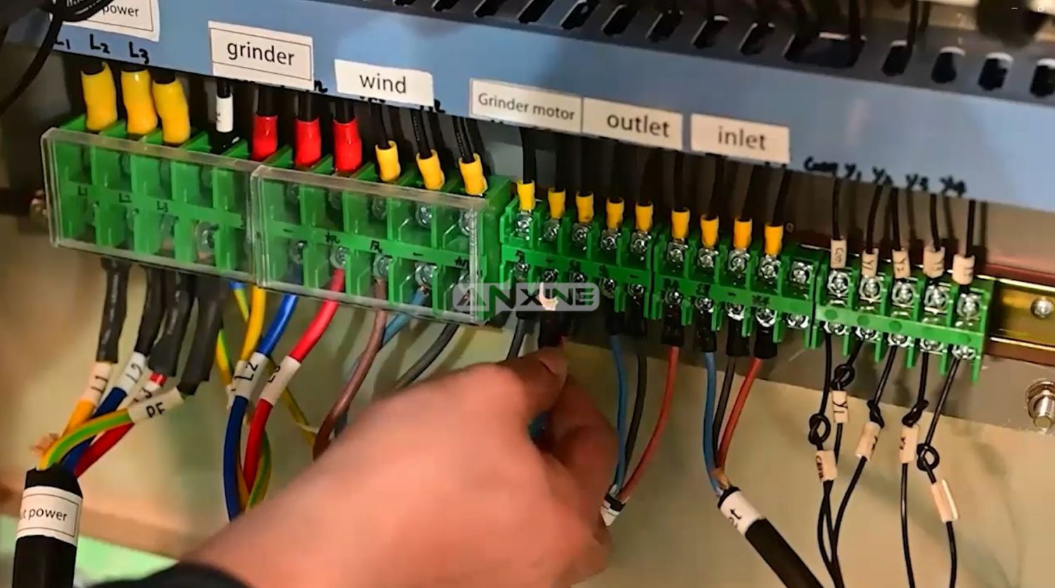 Check Wiring Connections for CF-15 Powder Grinder