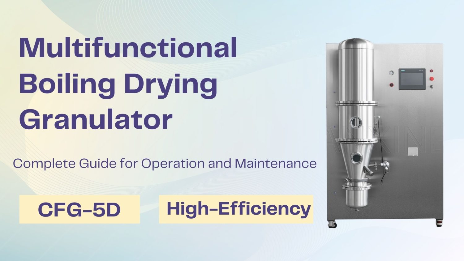Operate and Maintain Granulation Machine CFG-5D 