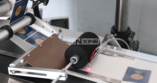 Flat surface labeling machine