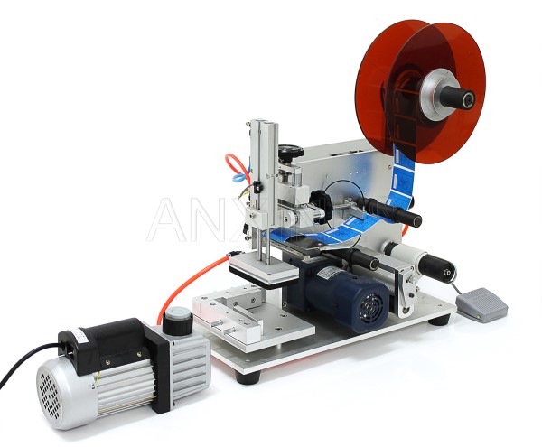 Semi-automatic labeling machine