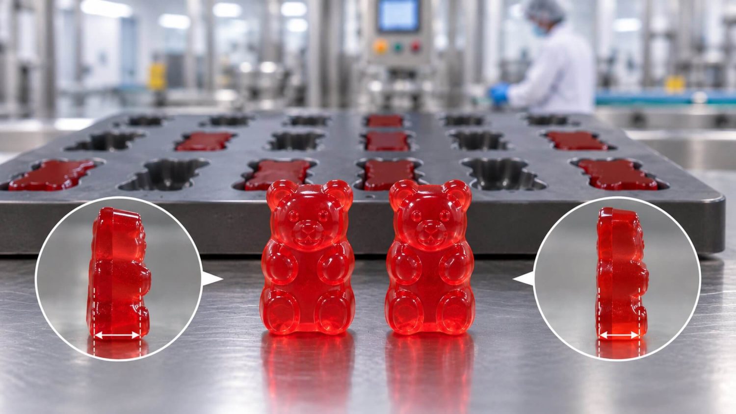 Gummy Weights or Shapes Inconsistent