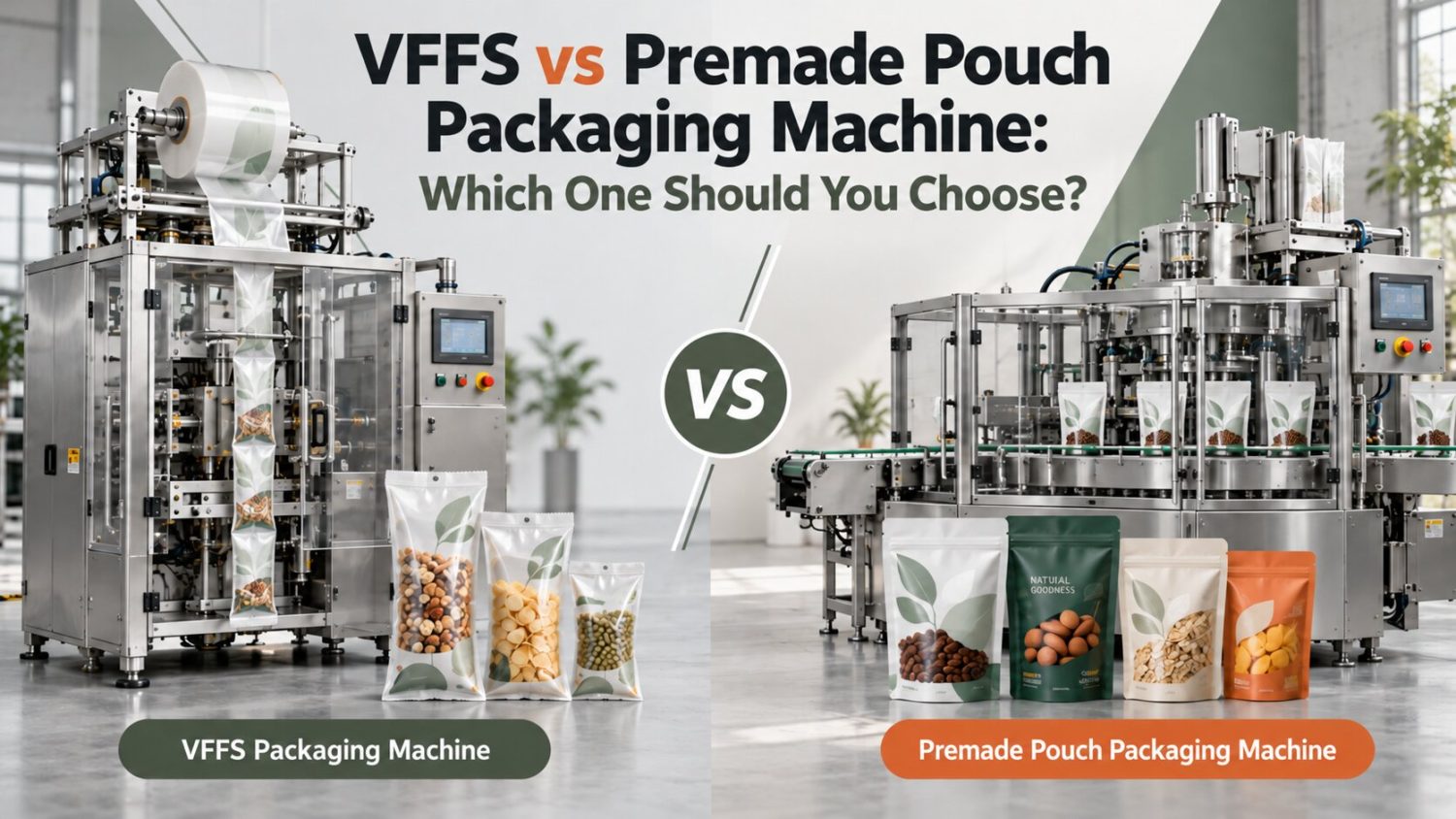 VFFS vs Premade Pouch Packaging Machine